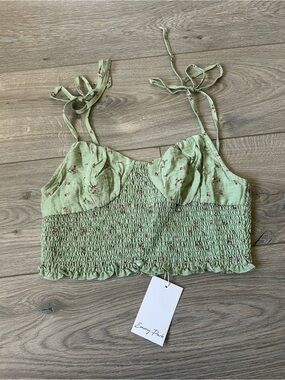 EMORY PARK floral Boho corset top Size Large New with tag